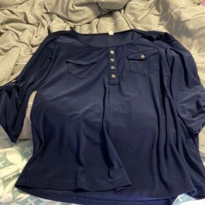 Dark blue dress shirt